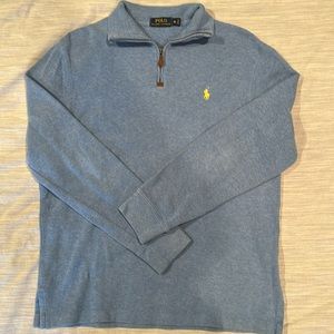 Men’s Ralph Lauren POLO 1/2 Zip cotton sweater.